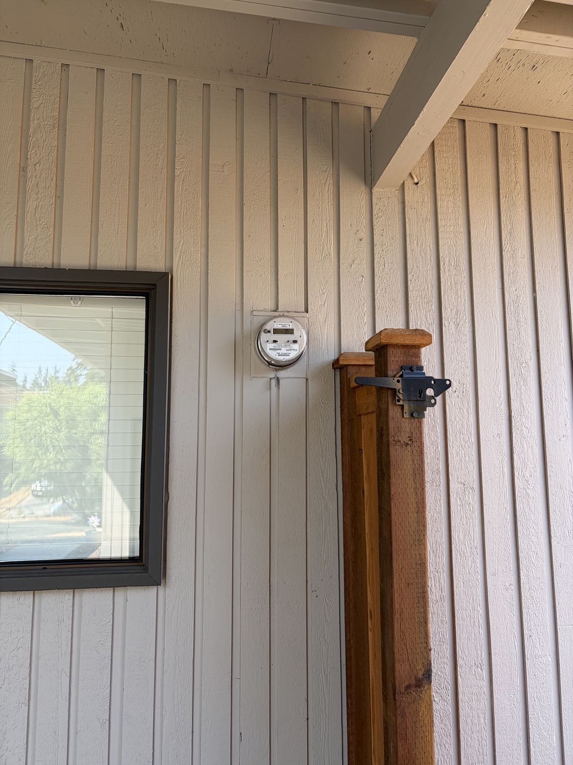 Original Bellevue meter location before the service upgrade